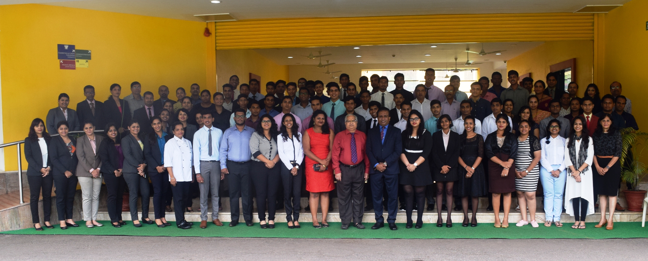Picture 2 -Prof. Mirza, Director, faculty and staff members of VMSIIHE along with the fourth batch of students inducted for the academic year 2017-18